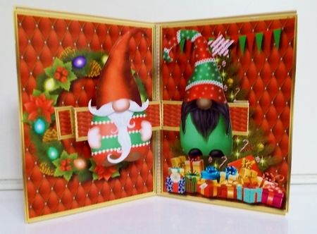 Christmas Gnomes - Pop Out Card by Pam Stubley