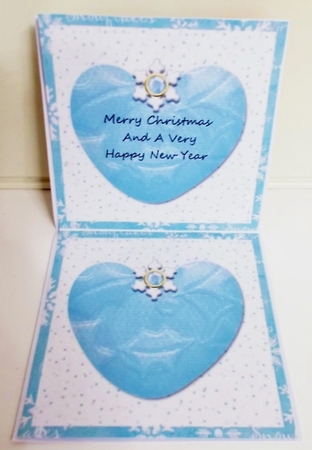Two on a sheet Inserts to match White Kitty Christmas by Pam Stubley
