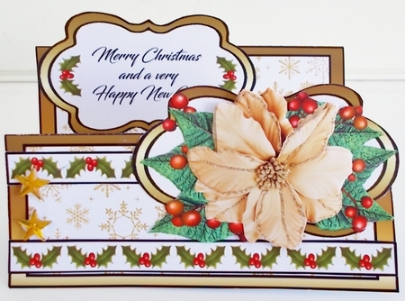DT Poinsettias & Berries by Pam Stubley