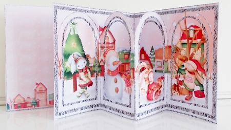 Bunnytown Christmas Arch Card Kit by Pam Stubley