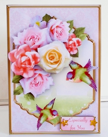 Meadow Birds - 5in x 7in Card Mini Kit by Pam Stubley