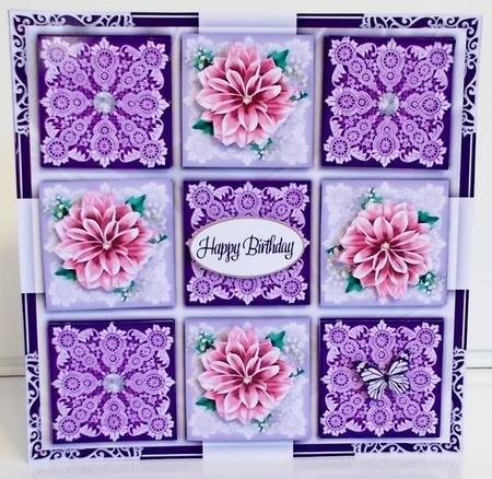 Patchwork Floral Mini Card Kit by Pam Stubley
