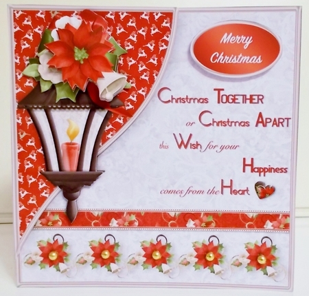 Christmas from the Heart - Decoupage Corner Card Mini Kit by Pam Stubley