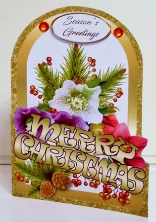 Cutaway Christmas Roses by Pam Stubley
