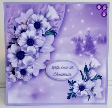 Peace and Joy (No Verse)  - Decoupage Corner Card Mini Kit by Pam Stubley