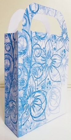 Floral border gift bag 3 by Pam Stubley