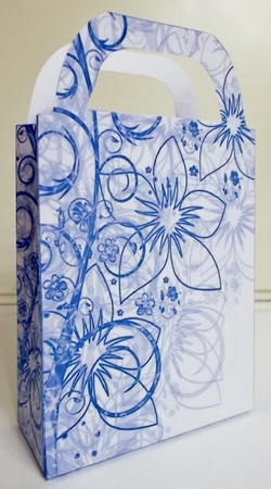 Floral border gift bag 8 by Pam Stubley
