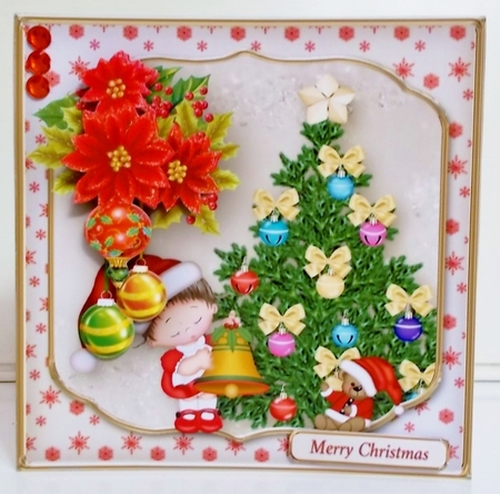 Decorating the Tree - Decoupage Card Mini Kit by Pam Stubley