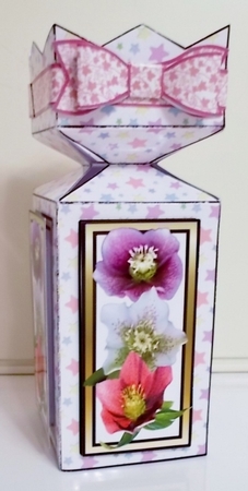 Cracker box Christmas Roses by Pam Stubley