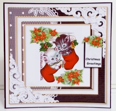 Vintage Christmas Topper & Tags by Pam Stubley