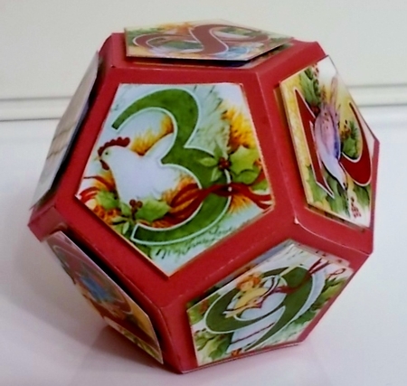 12 Sided Bauble - F12 days of Christmas V2 by Pam Stubley