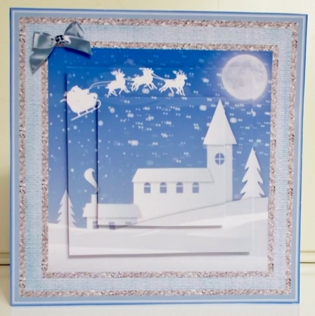 Christmas scene pyramage mini kit by Pam Stubley