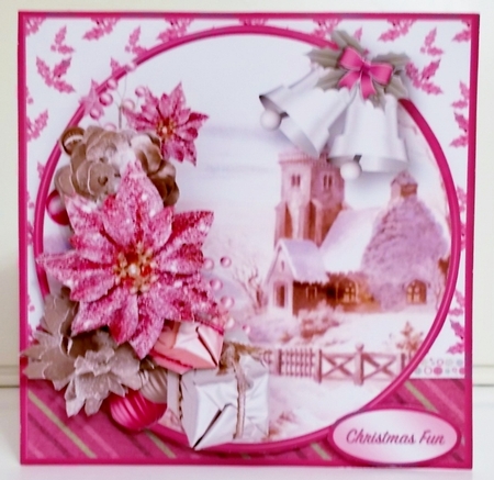 Christmas Church - Decoupage Card Mini Kit by Pam Stubley