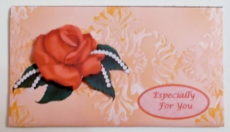 Pearly Rose Money Wallet by Pam Stubley