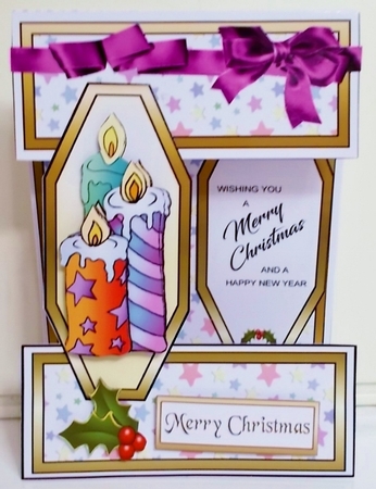 Open front Christmas Candles by Pam Stubley