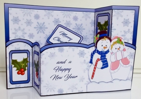 Wiper Mr & Mrs Snowman by Pam Stubley