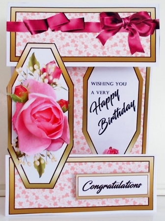 Open front Pink Rose by Pam Stubley