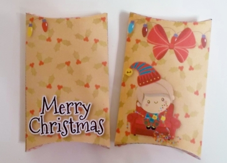 Elf Christmas pillow boxes by Pam Stubley