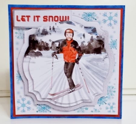 Extreme Winter 1 Pyramage Card front and Inserts Mini Kit by Pam Stubley