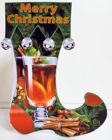 Christmas supper  stocking card kit by Pam Stubley