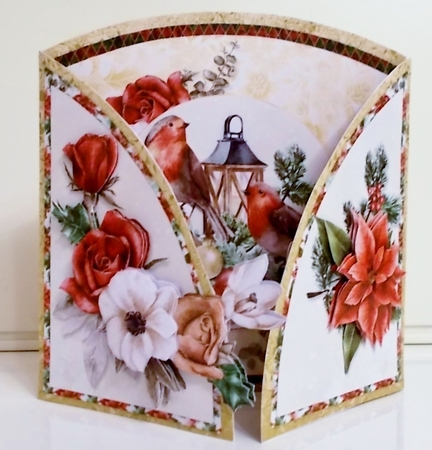 Memorable Christmas Half Moon Gatefold Card Kit by Pam Stubley