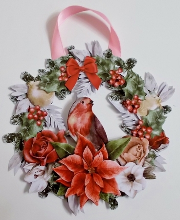Memorable Christmas Wreath Decorations/Card Toppers by Pam Stubley