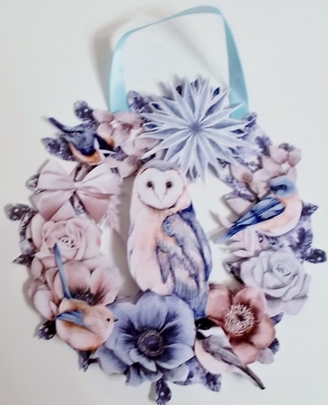 Winter Frost  Wreath Decorations/Card Toppers by Pam Stubley