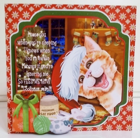 Santa Claws Complete Card and Inserts Kit by Pam Stubley