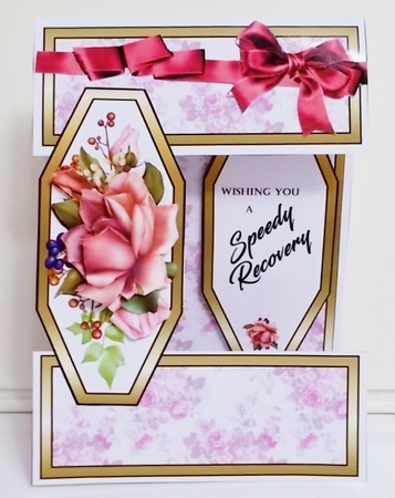 Open front Roses & Berries (Get well soon) by Pam Stubley