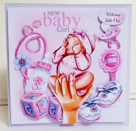 New Baby Girl Mini Page Kit  by Pam Stubley