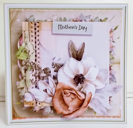 Vintage rose 7x7 by Pam Stubley