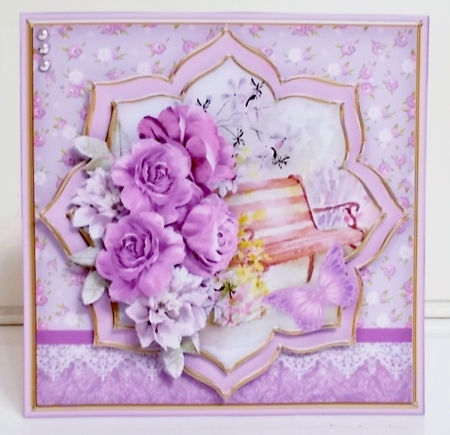 Park Bench - Stacked Petal Card Mini Kit by Pam Stubley