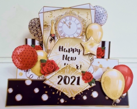 New Years Eve Stair Stepper 2021-2025 by Pam Stubley