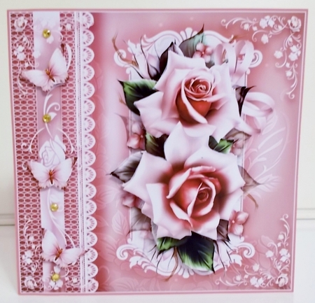 Bouquet Vintage Brown Old Rose Mini Kit by Pam Stubley
