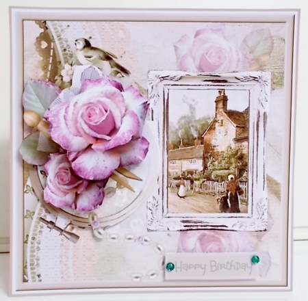 Village life 7x7 by Pam Stubley