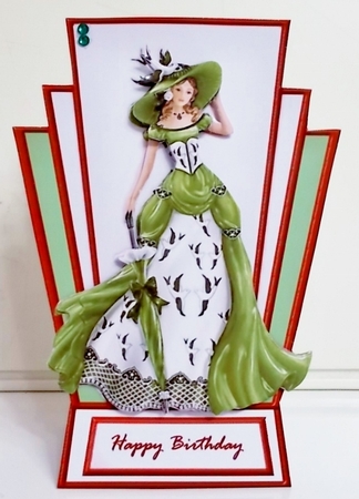Shaped Card Topper  Elegant Lady 5 by Pam Stubley