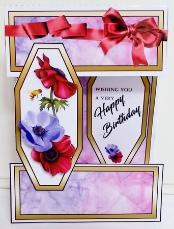 Open front Anemones (Birthday) by Pam Stubley