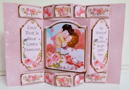 Love is All Around Us Push n Fold Card and Envelope Kit by Pam Stubley