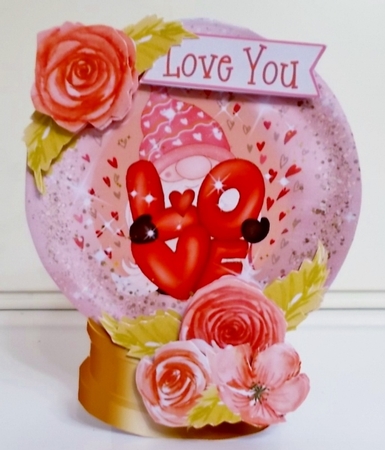 Gnome In Love 1 Glitter Globe Mini Kit by Pam Stubley