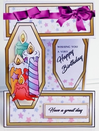 Open front Birthday Candles by Pam Stubley