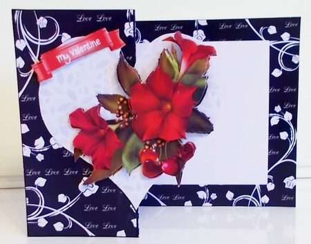 Valentines Fold Back Card Kit by Pam Stubley
