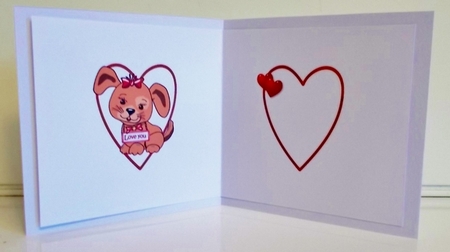 Puppy love Valentine 2 insert by Pam Stubley