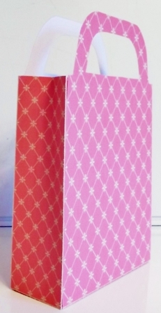 Gold flower lattice gift bag 4 by Pam Stubley