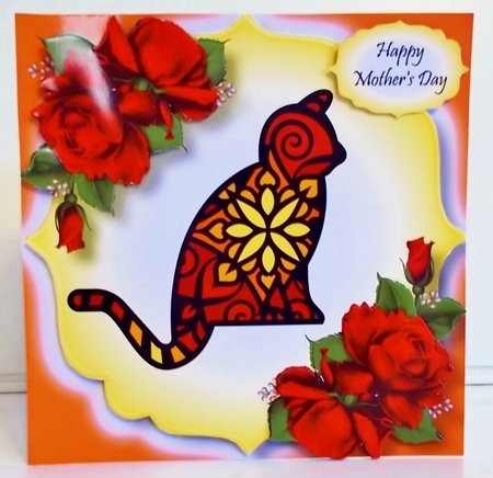 Stained Glass Cat 2 by Pam Stubley