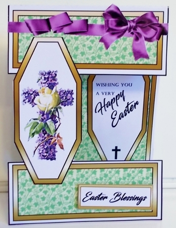 Open front Easter cross by Pam Stubley
