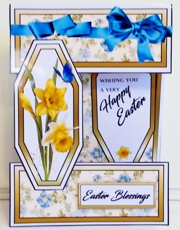 Open front Easter daffodils by Pam Stubley
