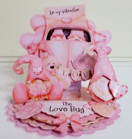 The Love Bug Triple Easel Card Mini Kit by Pam Stubley