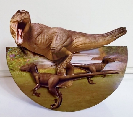 DINOSAUR ROCKER CARD by Pam Stubley