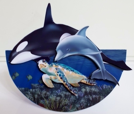 OCEAN FRIENDS ROCKER CARD by Pam Stubley