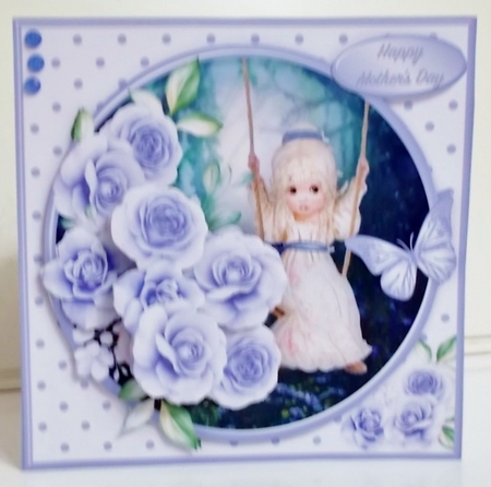Woodland Swing - Decoupage Card Mini Kit by Pam Stubley